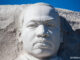 Martin Luther King image in stone